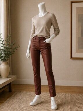 Ag Adriano Goldschmied Women's Skinny Jeans in Rustic Brown